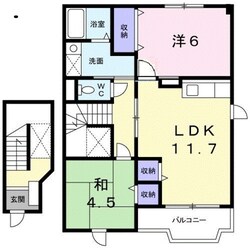 エレガンツァ アロッジオⅡ号館の物件間取画像